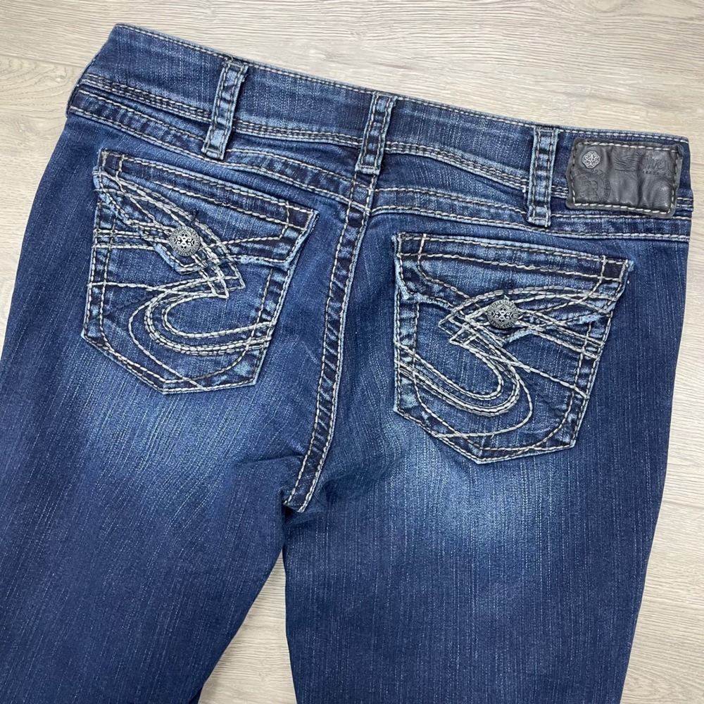 Silver Jeans Co Suki Surplus Women W31 L32 Blue Bootcut Mid Rise L9906SAF446